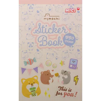 Blok NICI SAMOLEPKY MYMOCHI - BLOK S 16 LISTY, 550 SAMOLEPEK, 12 KS V DISPLEJI