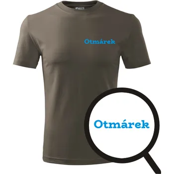 Army tričko Otmárek - tričko se jménem - barva hnědá - velikost XL