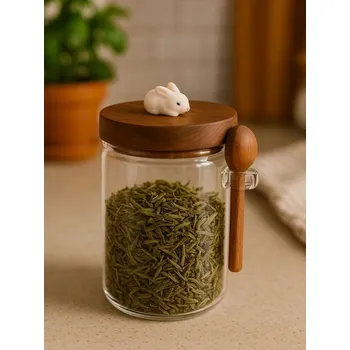 Dóza na potraviny Sinsay - Skleněná nádoba na potraviny s víkem - hnědá - 928GM-88X - 928GM-88X-ONE