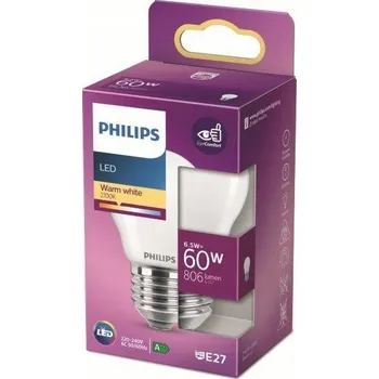 Žárovka Žárovka Philips LED 60W E27 Teplá bílá P45 FR ND RFSRT4