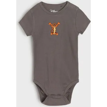 Kojenecký body Sinsay - Žebrované body s výšivkou Winnie the Pooh - šedá - 515EM-90X - 515EM-90X-80