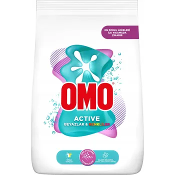 Prací prášek OMO Active Univerzální Prášek na bílé prádlo 9 kg