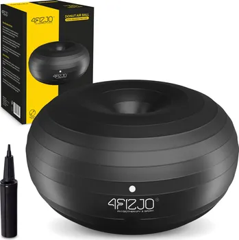 Gymnastický míč 4FIZJO Gymnastický míč DONUT AIR BALL 4FIZJO 50cm ČERNÁ