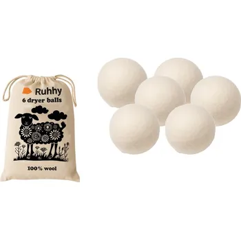 Ruhhy 25704 vlněné koule do sušičky 6 ks