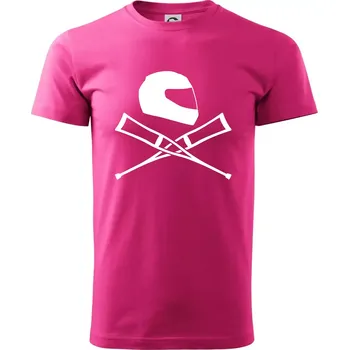 Pánská móda Silniční helma / berle - Klasické pánské triko vyšší gramáže - M ( Purpurová )