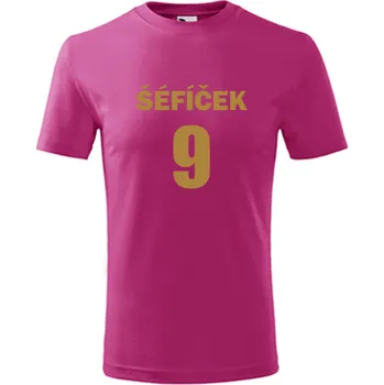 Chlapecké tričko Purpurové dětské tričko Šéfíček 9 - drobné dárky pro děti - barva purpurová - velikost 10let