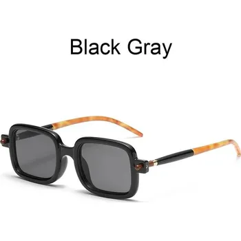 Sluneční brýle Luxusní pánské sluneční brýle retro styl - Černá šedá