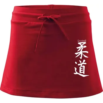 Dámská sukně Judo nápis japan - Sportovní sukně - two in one - S ( Červená )