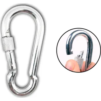 Jištění SVX Karabina se zabezpečovací maticí pozinkovaná 4mm 4x40 mm