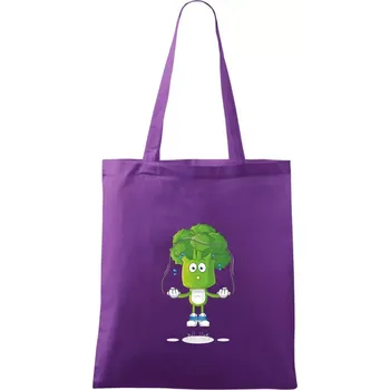 Brokolice tenista - Taška bavlněná - 42 x 38 cm ( Fialová )