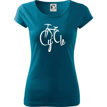 Dámské tričko Cycle kolo - Dámské triko Pure - 2XL ( Petrolejová )