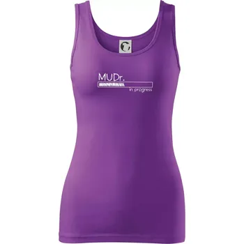 Dámské tričko In progress titul MUDr. doktor doktorka medicíny - Dámské tílko - 2XL ( Fialová )