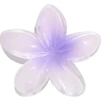 Květinová spona do vlasů pro ženy | dámské doplňky | vlasové ozdoby - béžově fialová