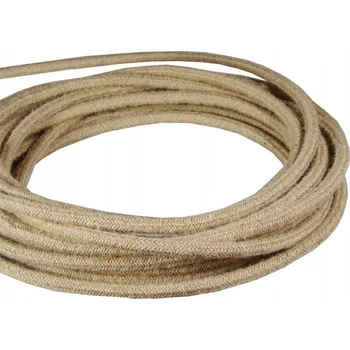 elektrický kabel Elektrický kabel 101lights v přírodním jutovém opletu 2x0,75 mm2
