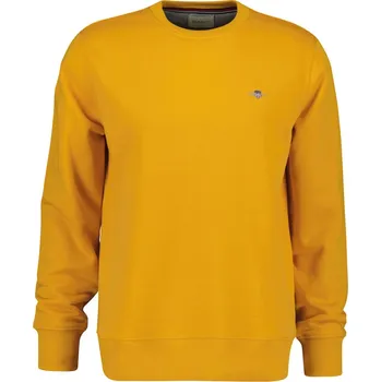 Pánská mikina MIKINA GANT REG SHIELD C-NECK SWEAT YELLOW LICHEN