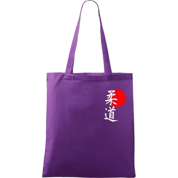 Judo Japan vlajka - Taška bavlněná - 42 x 38 cm ( Fialová )