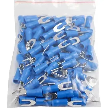 Síťový kabel Vidlička kabelová 3,2mm modrá (SV 2-3), balení 100ks