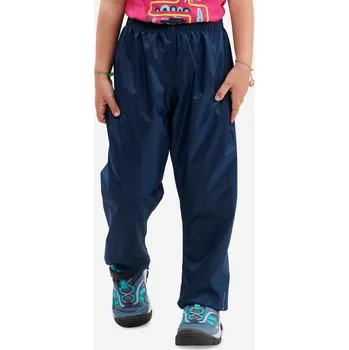 Dětská sportovní obuv QUECHUA Dětské turistické nepromokavé svrchní kalhoty MH 100 5-6 LET MODRÁ