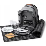 Batoh piknikový batoh GoGreen s dekou pro 2 osoby RPET šedý