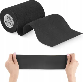 Tejpovací páska 4FIZJO Kohezivní obinadlo 4FIZJO 10cm ČERNÁ