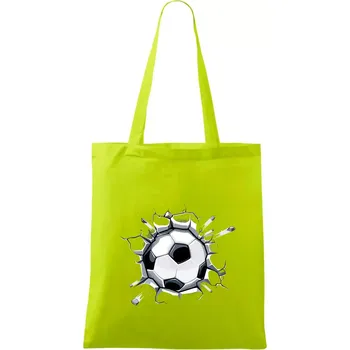 Fotbalový míč v triku - Taška bavlněná - 42 x 38 cm ( Limetková )