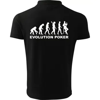 Pánská košile Evolution poker - Polokošile pánská Pique Polo 203 - 2XL ( Černá )