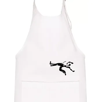 Kuchyňská zástěra Capoeira velký - Dětská zástěra na vaření - Univerzální velikost ( Bílá )