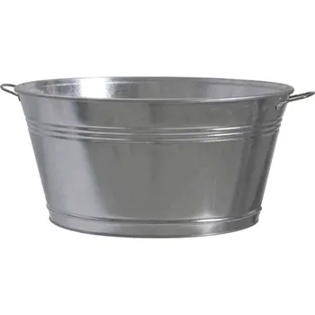 Vana Siena Garden 543530 Zinková vana, stříbrná, Ø 51x25 cm, pozinkovaný ocelový plech 1 ks