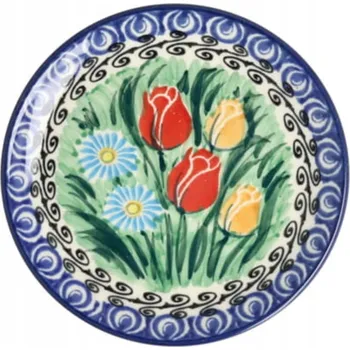 Talíř Talířek Ceramika Artystyczna Bolesławiec mini Ø 12,5 cm D21 dekU4475