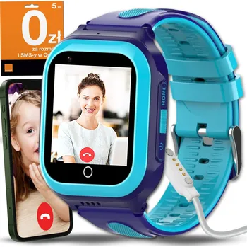 Chytré hodinky Chytré Hodinky pro děti ZeeTech modré GPS videohovory SIM