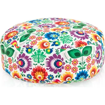 Taburet Zahradní podnožka NYLON dekorativní taburet MODRÁ