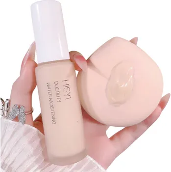 Podkladová báze na tvář Čirý přírodní primer pod make-up Rozjasňující podkladový krém Přírodní báze pro sjednocení tónu pleti a hydrataci před líčením béžova