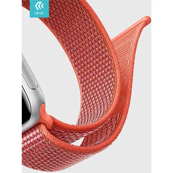 Příslušenství k chytrým hodinkám Devia Apple Watch Deluxe Series Sport3 Band 44/45/46mm - Indigo