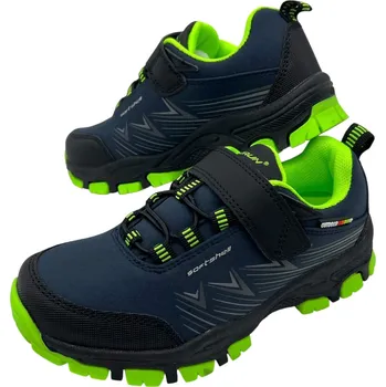 Chlapecké tenisky Superun Chlapecké modré softshellové tenisky na suchý zip 02 Barva: Modrá, Velikost: 34