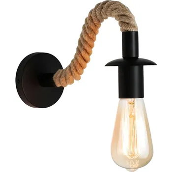 Nástěnné svítidlo Toolight Toolight, nástěnné svítidlo 1xE27 APP1466-1W, černá-hnědá, OSW-03603