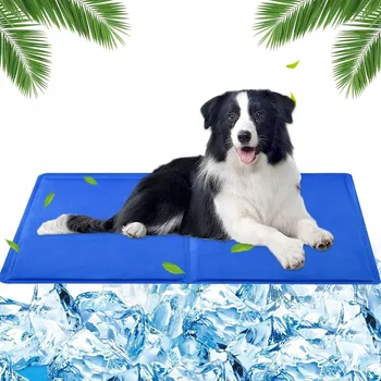 Pelíšek pro psa HRUBÁ CHLADICÍ PODLOŽKA PRO PSA KOČKU PELÍŠEK GELOVÁ 90x50 PREMIUM TĚŽKÁ 5KG