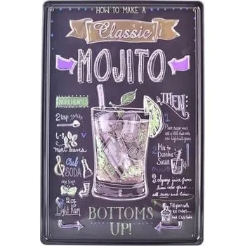 Obraz Plechová cedule Mojito