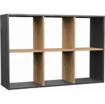 Regál MALAX 110 cm antracitový/dub artisan