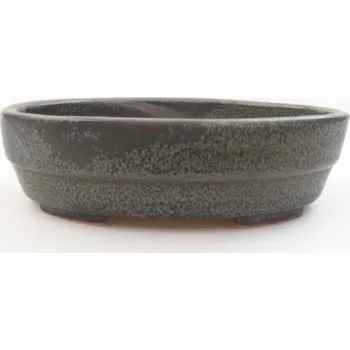 Květináč Keramická bonsai miska 13,5 x 10 x 4 cm šedá