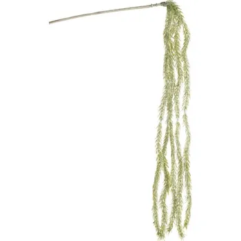 umělá květina Umělá větvička 218 G zelená / stříbrná (12 ks)