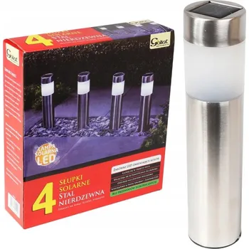 Venkovní osvětlení Solární lampa zapichovací Goliat stříbrná 36 cm 4 ks