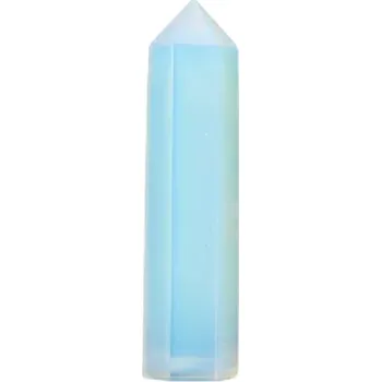 Umělý krystal světle modrý opál Dekorativní minerál 5–6 cm Kámen pro meditaci Sběratelský krystal Léčivý kámen Minerální dekorace