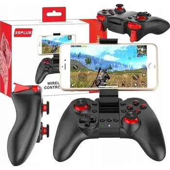 Gamepad BEZDRÁTOVÝ GAMEPAD S DRŽÁKEM NA TELEFON ANDROID iOS TV box X5PLUS