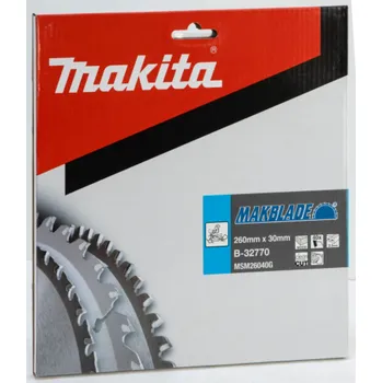 Pilový kotouč Makita MAKBLADE Sägeblatt 260x30x40Z