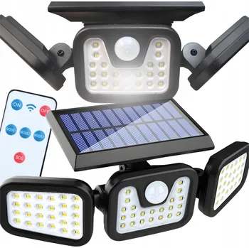 Venkovní osvětlení SOLÁRNÍ LAMPA LED 3v1 ULICE ZAHRADA S ČIDLEM POHYBU A SOUMRAKU 500lm