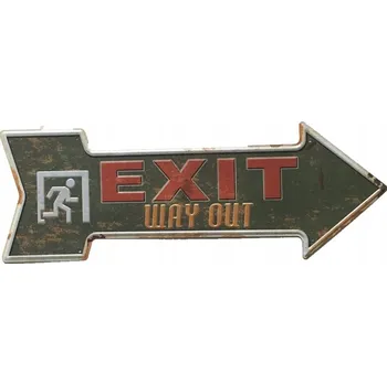 Obraz Plechová cedule Exit
