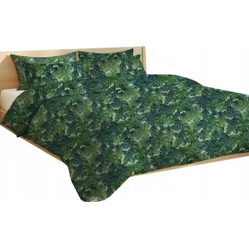 Povlečení Sada Povlečení z mikrovlákna 160x200 + 2x povlak na polštář 70x80 Rostlinný vzor