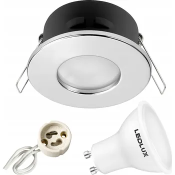 Stropní svítidlo zapuštěné LEDLUX 6,5 W GU10 stříbrné