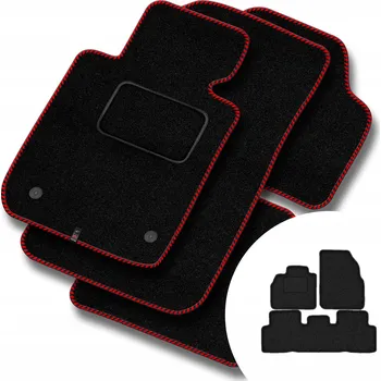 autokoberec Velurové autokoberce Motos 4 ks