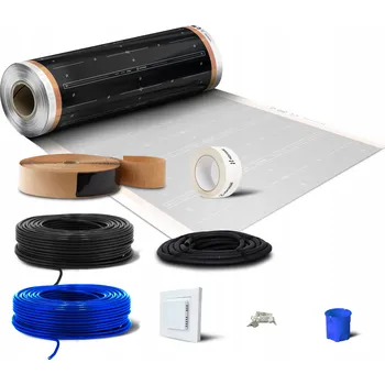 Topná rohož Topná Fólie s termostatem Hornisse pro podlahové topení, sada 6 m2